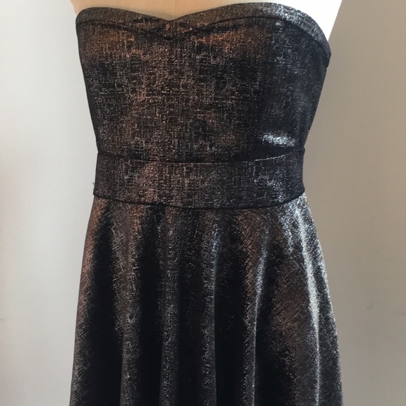 NWT Free People Shattered Velvet Shine Strapless Dress - Picture 3 of 10